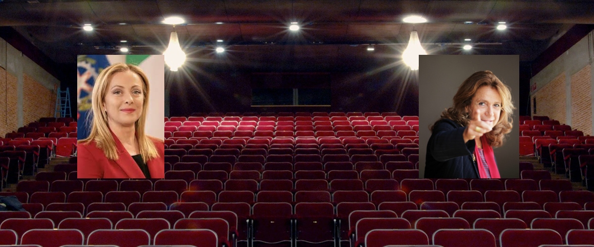 Referendum, insulti della sinistra per un invito a teatro alla Meloni. Se sostieni il Sì sei un fascista…