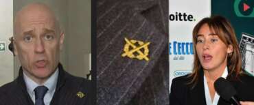 Figuraccia sinistra: “Sfoggia una croce celtica al Tg2”, Romoli nel mirino degli antifa. Ma era un encomio solenne