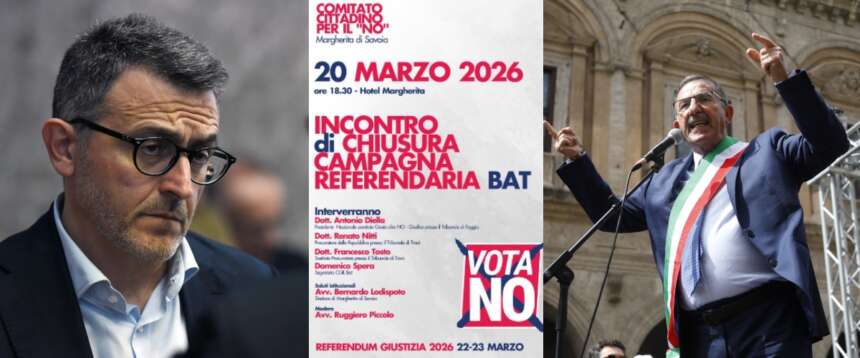 Referendum: la chiusura del fronte per il no a Trani diventa un caso. Nitti non ci sarà
