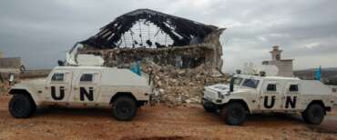 Mezzi della missione Unifil in Libano