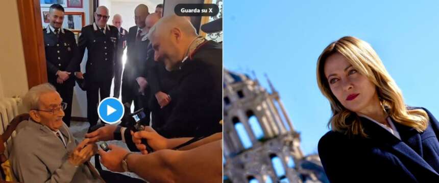In un post sui social gli auguri della premier Meloni al carabiniere centenario simbolo dell’Italia di orgoglio e valori