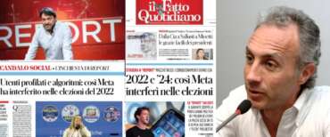 I deliri del duo Ranucci-Travaglio: “La vittoria della Meloni alle elezioni favorita dalle trame di Fb e Instagram”