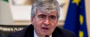 sottosegretario della Cultura Gianmarco Mazzi durante la presentazione della mostra delle opere ad Arezzo ‘Vasari. Il teatro delle virtu’, presso il Ministero della Cultura