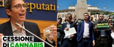 Nuovo show di Magi alla Camera: regala sacchetti di cannabis e si fuma uno spinello. Nel mirino il dl sicurezza