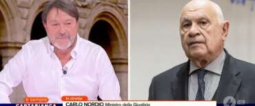 Nordio smentisce Ranucci in diretta dalla Berlinguer: “C’è un limite al degrado morale e mediatico” (video)