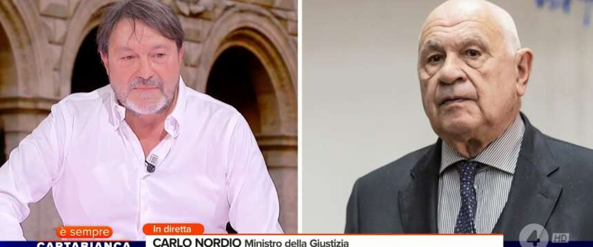 Nordio smentisce Ranucci in diretta dalla Berlinguer: “C’è un limite al degrado morale e mediatico” (video)