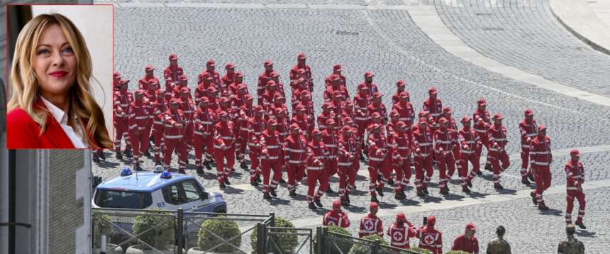 Orgoglio e riconoscenza della premier Meloni per la Croce Rossa Italiana