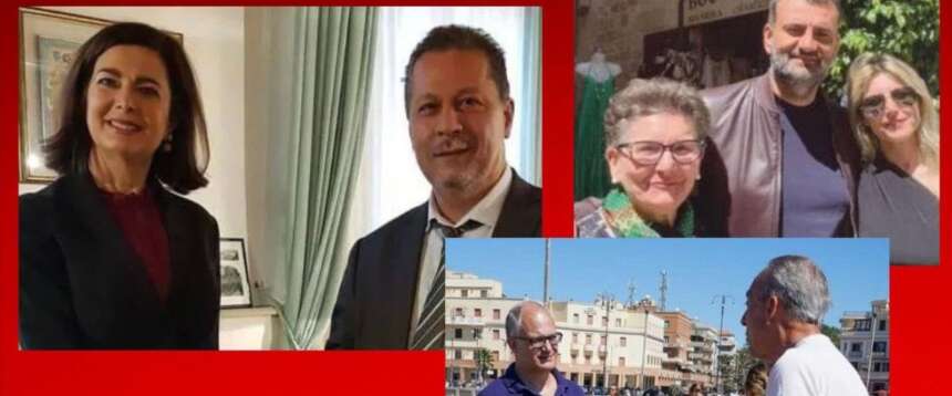 Il collage di selfie imbarazzanti per Pd e M5S realizzato da FdI