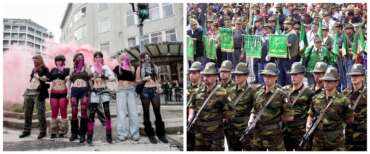 Salvate le transfemministe, spaventate dagli alpini a Genova: “Maschi tossici e molestatori”