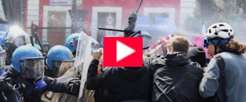 Primo maggio rosso fuoco a Torino: i militanti di Askatasuna provano a rioccupare. Invano… (video)