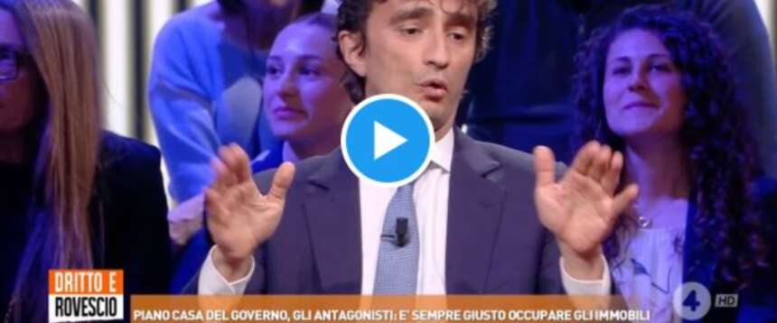 Case occupate, Bignami in tv incenerisce l’ennesimo attivista di turno che rivendica l’abusivismo come esproprio proletario da welfare