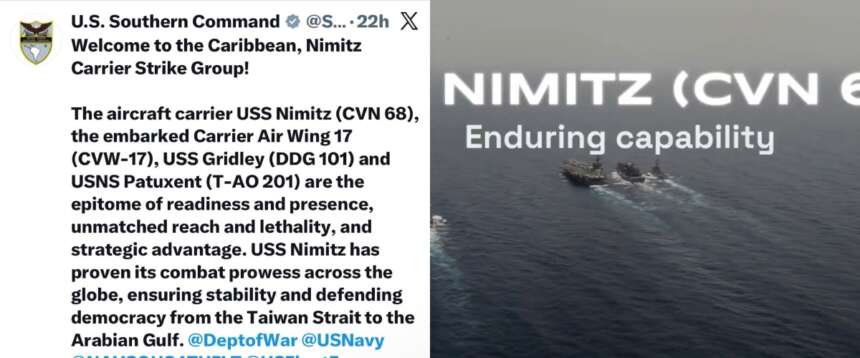 Alta tensione a Cuba dopo l’incriminazione di Castro: gli Usa inviano la portaerei nucleare “Nimitz”