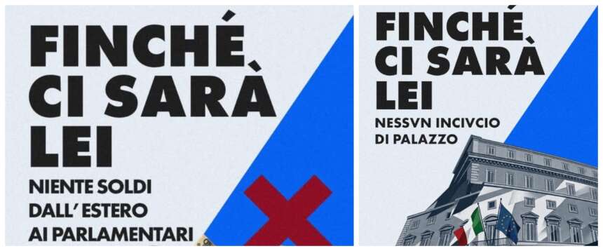 Sui social impazza la campagna di FdI “Finché ci sarà lei…”. La risposta alle frecce spuntate di Matteo Renzi