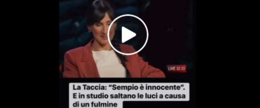 Garlasco, dal colpo di scena della Procura al fuoriprogramma tv col buio in studio durante l’intervista di angela Taccia, difensore di Andrea Sempio insieme a Cataliotti