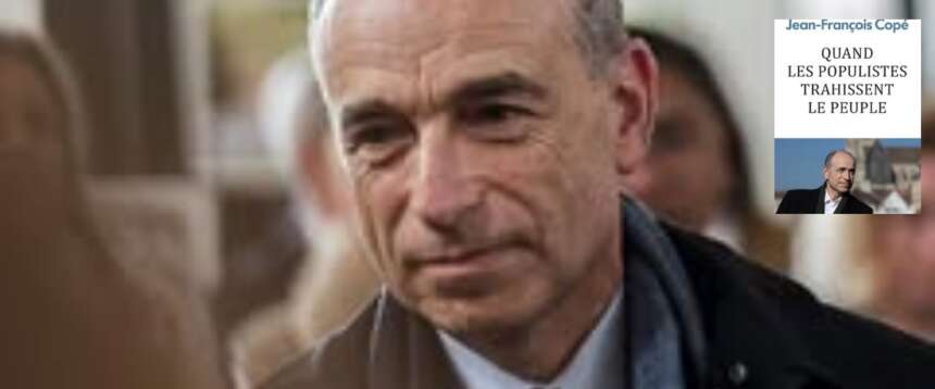 Jean Francois Copé e nel riquadro il libro con cui rompe il silenzio politico