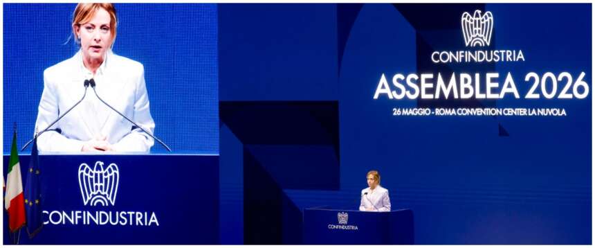 Meloni a Confindustria: “Siate coraggiosi. L’Italia non è più l’anello debole d’Europa” (video)