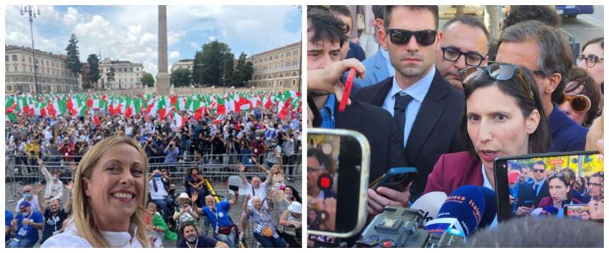 L’ultimo sondaggio del Corriere fa sorridere Giorgia e tremare Elly: FdI vola, Pd in caduta libera