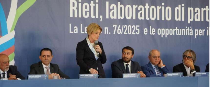 Partecipazione modello Rieti, Calderone: “L’articolo 46 entra finalmente nella vita reale”