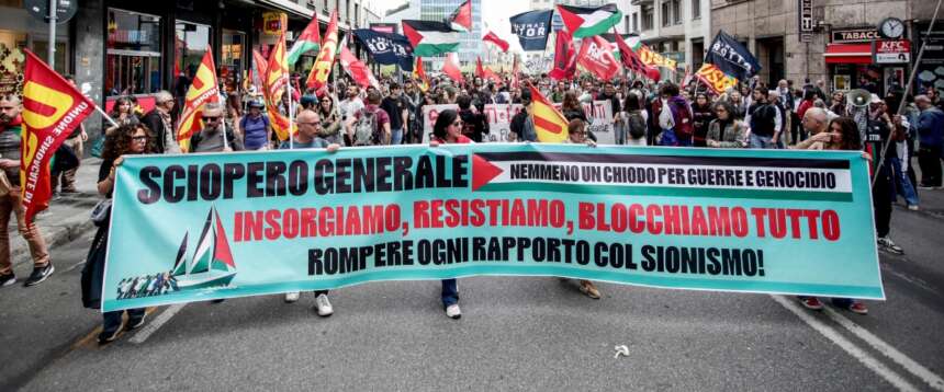 Sciopero generale su tutto un po’: dal lavoro ai salari, passando per Gaza, tutti in piazza con pro-Pal e per la Flotilla