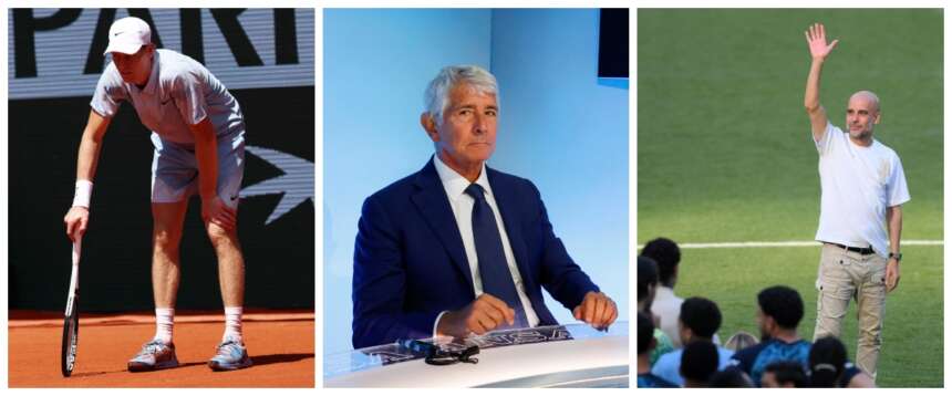 Abodi consola Sinner: “La sconfitta non è un fallimento”. E sogna Guardiola ct dell’Italia