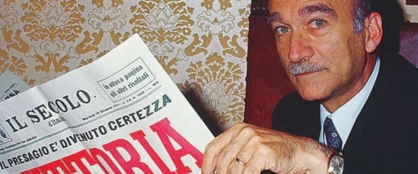 Meloni omaggia Almirante con la foto simbolo della destra: “Resta la forza delle idee”