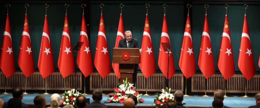 Il presidente della Turchia, Recep Tayyip Erdogan