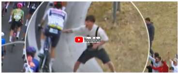 Follia al Giro d’Italia a Napoli: due ragazzi provano a far cadere i ciclisti (video). Denunciati
