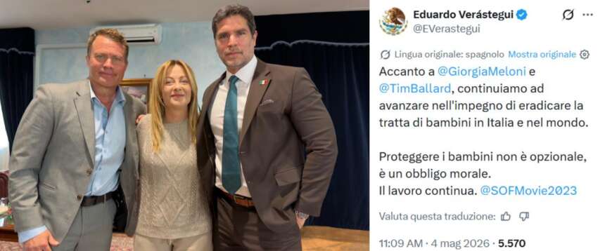 Il post di Eduardo Verástegui