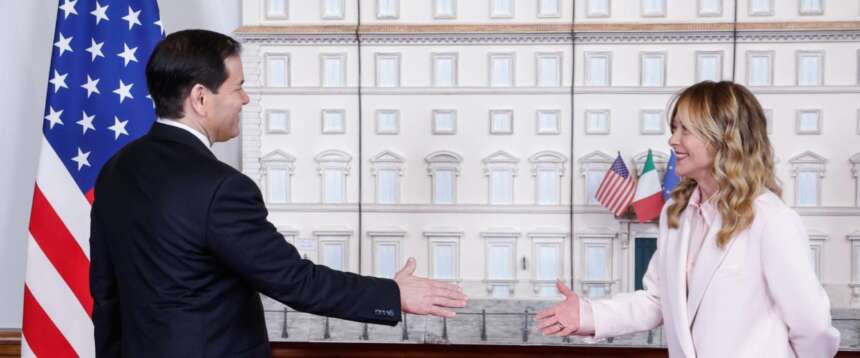 L’incontro tra Meloni e Rubio a Palazzo Chigi