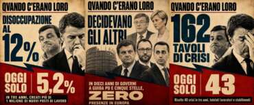 «Quando c’erano loro…»: la campagna social ormai è un tormentone e ora affonda Renzi sui dati economici