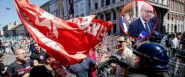 Valditara: “Le piazza antifa sono un pericolo. La sinistra deve fare i conti con i totalitarismi rossi”