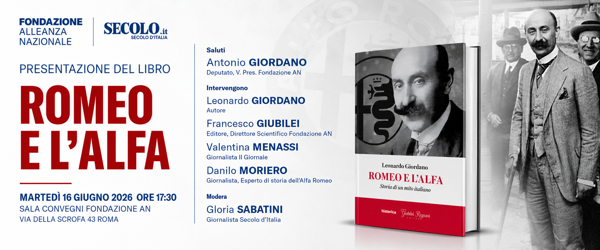 romeo l8217alfa e l8217italia dei motori alla fondazione an la presentazione del libro su un mito italiano da Secoloditalia.it romeo l8217alfa e l8217italia dei motori alla fondazione an la presentazione del libro su un mito italiano
