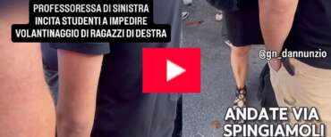 Torino, nuova intolleranza contro Gioventù nazionale. La prof guida la protesta: «Spingiamoli via, ve ne dovete andare»