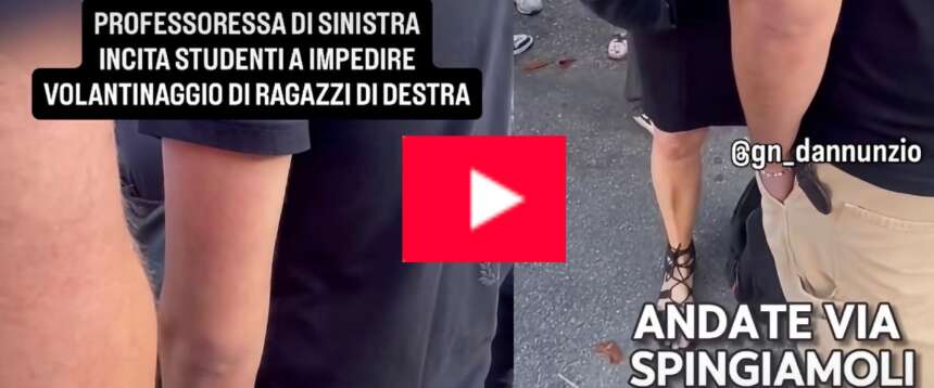 Torino, nuova intolleranza contro Gioventù nazionale. La prof guida la protesta: «Spingiamoli via, ve ne dovete andare»