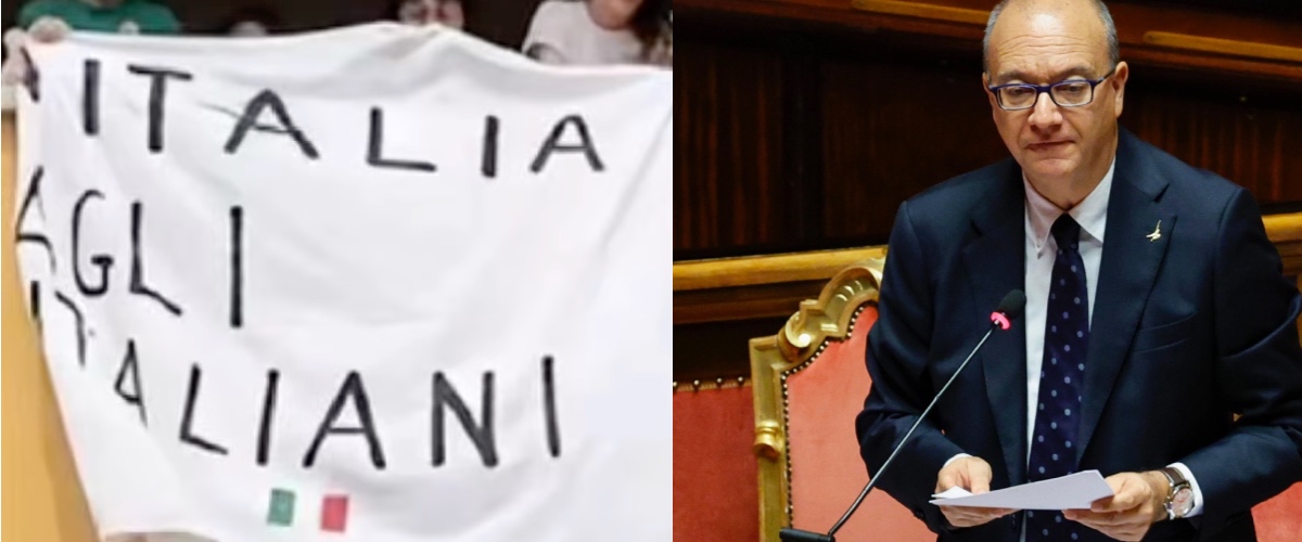 italia agli italiani studenti puniti per lo striscione a cesena sei in condotta e tesina riparatoria sugli africani da Secoloditalia.it italia agli italiani studenti puniti per lo striscione a cesena sei in condotta e tesina riparatoria sugli africani