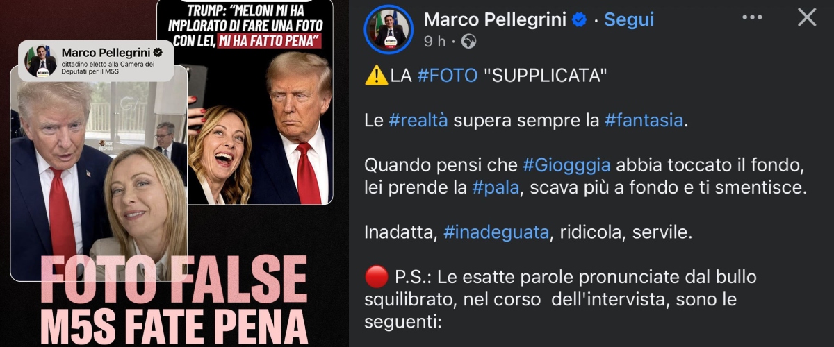 Fango e deep fake: la guerra sporca del M5S contro Meloni. Malan: vergognoso tentativo di ingannare la gente. La magistratura accerti