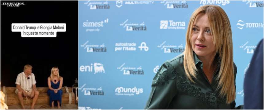 Meloni archivia il caso Trump, i meme e le polemiche: “La politica estera non è Temptation Island”