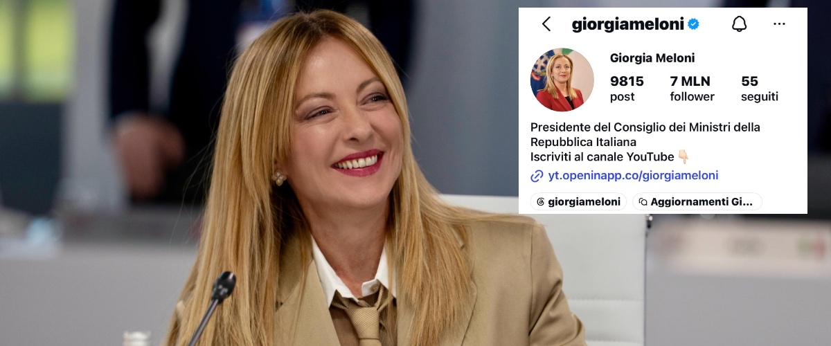 l8217ascesa social di giorgia meloni superati i 7 milioni di follower su instagram l8217ultima spinta arriva da evian da Secoloditalia.it l8217ascesa social di giorgia meloni superati i 7 milioni di follower su instagram l8217ultima spinta arriva da evian
