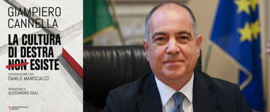 Il sottosegretario alla Cultura, Giampiero Cannella, e il suo libro “La cultura di destra non esiste”