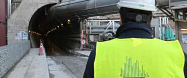 Matteo Salvini ministro dei trasporti durante l’inaugurazione del tunnel della Torino-Lione a Chiomonte, Torino, 18 dicembre 2023 ANSA/ALESSANDRO DI MARCO ALESSANDRO_DI_MARCO