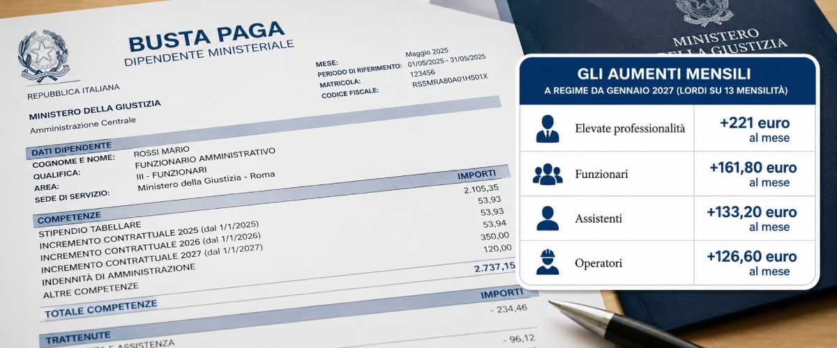 statali in busta paga aumenti fino a 221 euro al mese firmato il nuovo contratto tutti gli importi e le novit224 da Secoloditalia.it statali in busta paga aumenti fino a 221 euro al mese firmato il nuovo contratto tutti gli importi e le novit224
