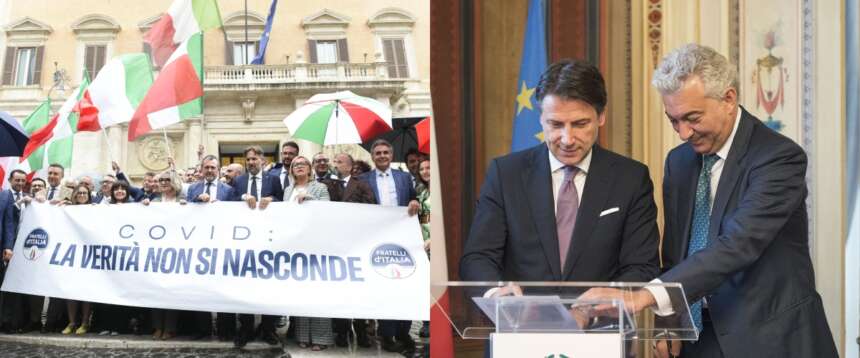 Covid, FdI incalza Conte: “Aiuti a far emergere la verità sulle consulenze incassate dai suoi ex colleghi di studio”