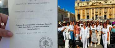Papa Leone XIV saluta le Giornaliste italiane in Piazza San Pietro: quasi cento professioniste all’udienza
