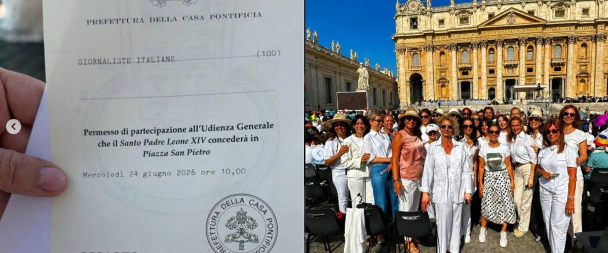 Papa Leone XIV saluta le Giornaliste italiane in Piazza San Pietro: quasi cento professioniste all’udienza