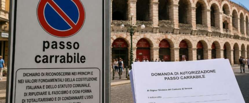Passo carrabile “antifascista”, il comune di Verona ammette il ridicolo e si arrampica sugli specchi