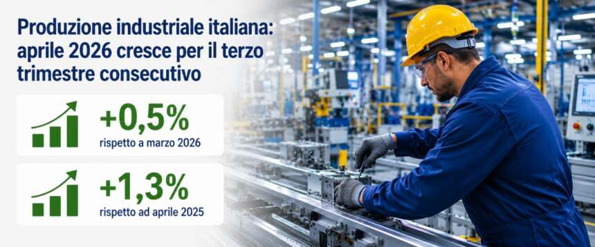 Produzione industriale, l’Italia cresce ancora: +1,3%. Meloni: “E’ la conferma della vitalità del nostro sistema produttivo”