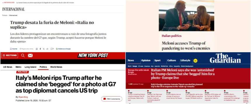 Da «Meloni asfalta Trump» a «Meloni risponde per le rime»: il botta e risposta sui media americani