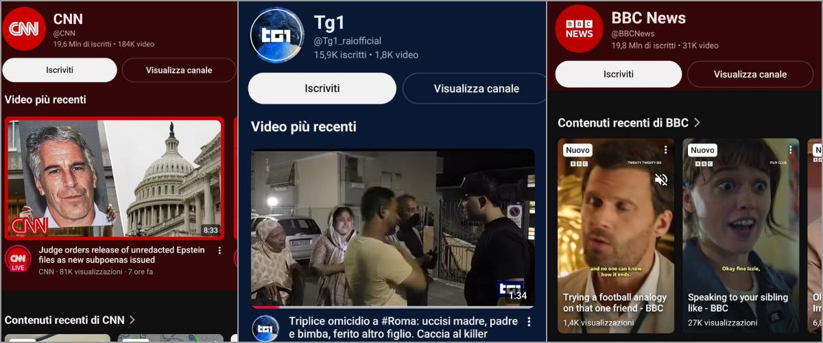 I telegiornali alla sfida dei social: la battaglia contro le fake news si combatte su YouTube. E c’è anche il Tg1