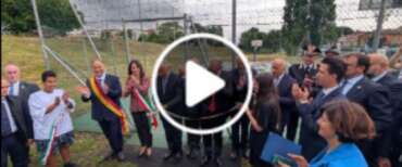 L’inaugurazione del campo da basket a Tor Bella Monaca