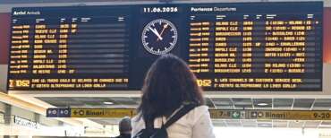 Disagi causati dallo sciopero nazionale del gruppo FS Italiane presso la stazione Porta Nuova, Torino, 11 giugno 2026 ANSA/ ALESSANDRO DI MARCO ALESSANDRO_DI_MARCO